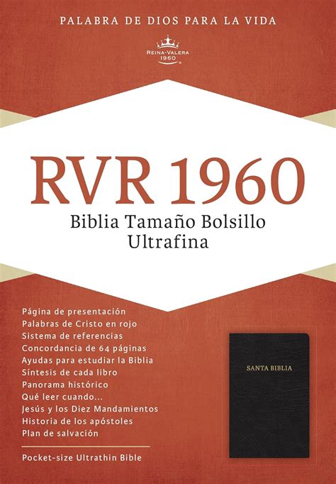 La biblia ultrafina tamao bolsillo/pocket size bible. - Libro di testo di ecologia vegetale.
