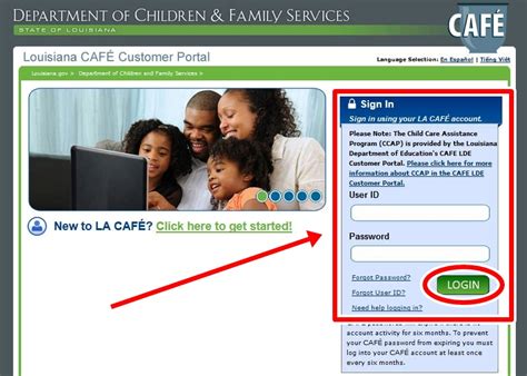 Welcome to the Louisiana CAFE Customer Portal, a state of Louisiana Department of Children and Family Services Website. Language Selection: En Español ... Apply Online Apply for SNAP (formerly Food Stamps), Family Independence Temporary Assistance Program (FITAP), or Kinship Care Subsidy Program (KCSP), or Child Support Enforcement Services ....