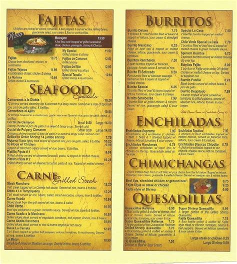 La carreta newport. Special La Casa Two burritos filled with beef tips, chicken or ground beef topped with cheese dip – 9.99 Grilled Special La Casa* Two burritos filled with grilled beef or chicken strips topped with cheese dip. Beef – 12.49 Chicken – 11.99 Flautas One beef and one chicken flauta served with rice, beans, lettuce and Mexican guacamole – 9.99 