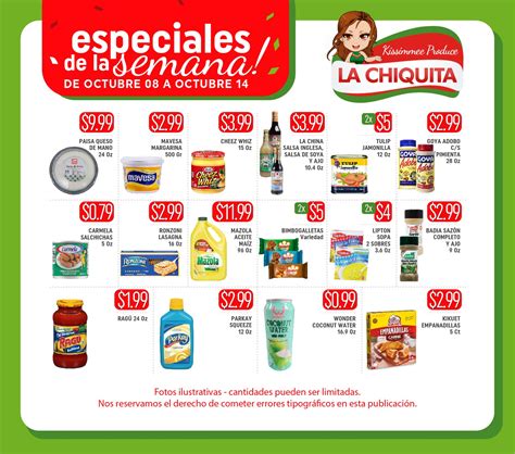 La chiquita weekly ad. Your Weekly Ad has a new look where you can shop top deals and clip coupons. View New Weekly Ad. Find deals from your local store in our Weekly Ad. Updated each week, find sales on grocery, meat and seafood, produce, cleaning supplies, beauty, baby products and more. Select your store and see the updated deals today! 