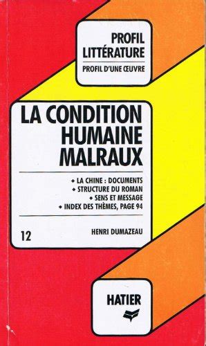 La condition humaine, malraux (profil d'une oeuvre). - Marantz zr6001 av surround receiver service manual.