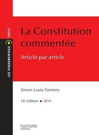 La constitution commentée article par article, 7e édition. - The guide s guide to guiding.