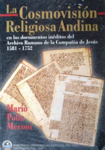 La cosmovision religiosa andina en los documentos ineditos del archivo romano de la compania de jesus,. - Manual pto clutch for 25 hp engine.