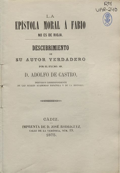 La epístola moral á fabio no es de rioja. - Maginot line the history and guide.