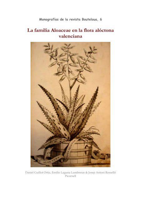 La familia aloaceae en la flora alóctona valenciana. - Desenvolvimento analítico de hipóteses para identificar parámetros de indicadores de vulnerabilidade e de hierarquia.