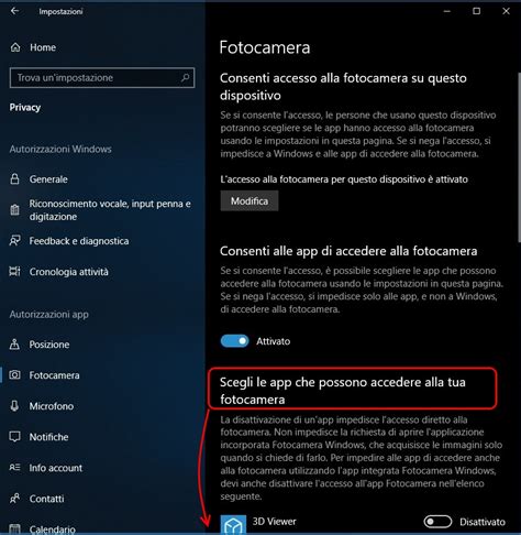 La fotocamera non funziona in Windows - Supporto tecnico …