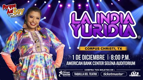 The hilarious Latina known for her ridiculously charming impersonations of La India Maria is set to light up the stage at the McAllen Performing Arts Center! On Sunday, 16th October 2022, La India Yuridia will entertain the comedy-loving folks of McAllen for the second night. This humor-filled event is guaranteed to make you laugh your problems ...