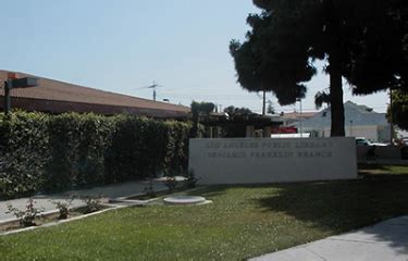 La library schedule.  Benjamin Franklin Branch Library The Benjamin Franklin Branch will...