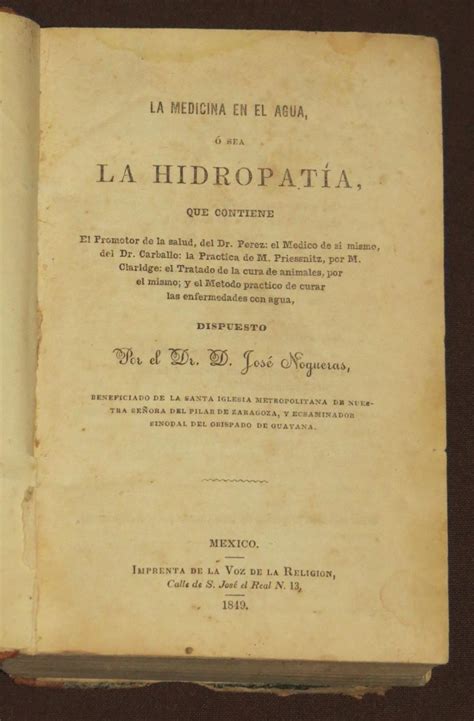 La medicina en el agua, ©ø sea la hidropat©ưa. - Version control with subversion the official guide and reference manual.