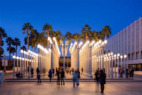 La museum of art. LACMA stands for Los Angeles County Museum of Art. It is the largest art museum in the western United States. It holds nearly 150,000 objects spanning 6,000 years of art and history. The museum draws from the culture and history of Los Angeles and the surrounding area to showcase diverse perspectives and points of view. 