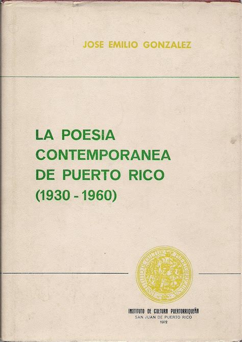 La poesía contemporánea de puerto rico, 1930 1960. - Printed study guide for api 510.