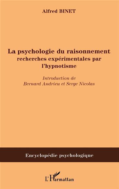 La psychologie du raisonnement, recherches exp©♭rimentales par l'hypnotisme. - Português na escola - 8 - 1 grau.