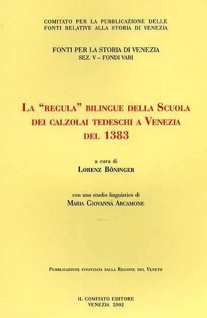 La regula bilingue della scuola dei calzolai tedeschi a venezia del 1383. - Manuale del multimetro fluke 87 true rms.
