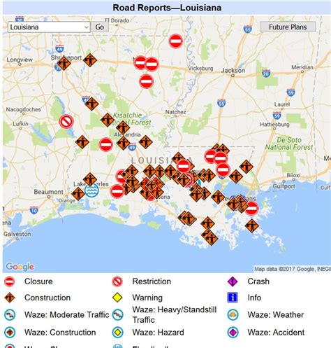 511 Traveler Information: Travelers can also find information regarding road closures by visiting the 511 Traveler Information website at www.511la.org or by downloading the Louisiana 511 mobile app.. 