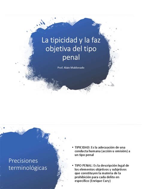 La tipicidad y la faz objetiva del tipo penal PDF - Scribd