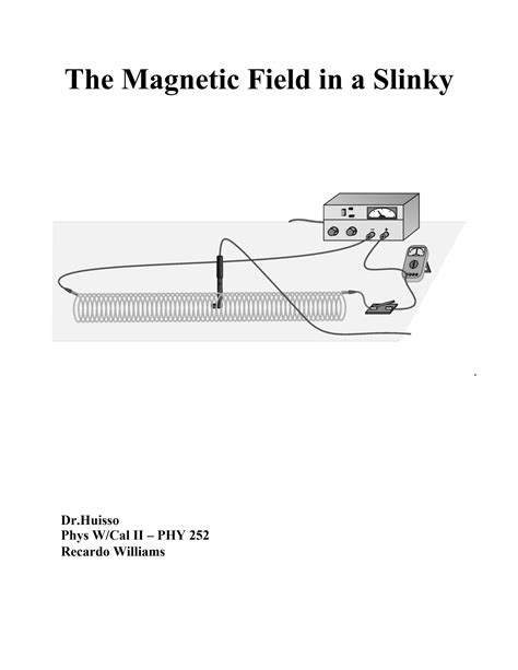 Lab 12: Magnetic Field in a Slinky (100) Flashcards Quizlet