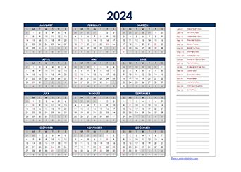 Lab Calendar 2024