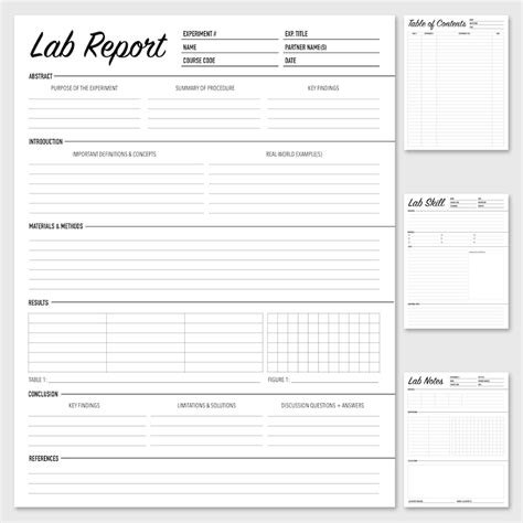 Lab Notebook Template Word