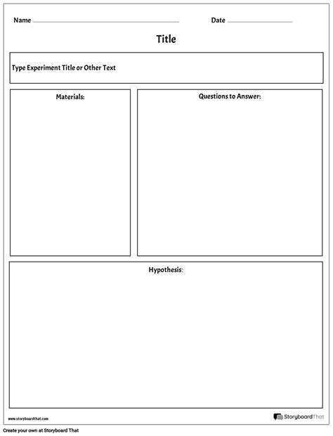 Lab Report Worksheets