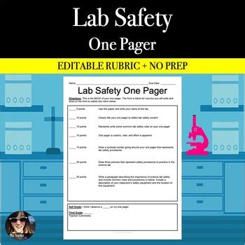Lab Safety Assignment Science Assignments