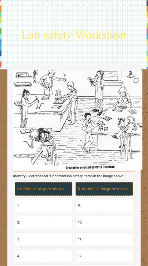 Lab Safety Worksheet Answers