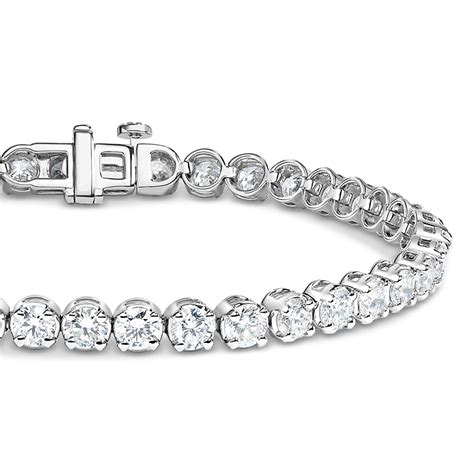Lab created diamond tennis bracelet. 
