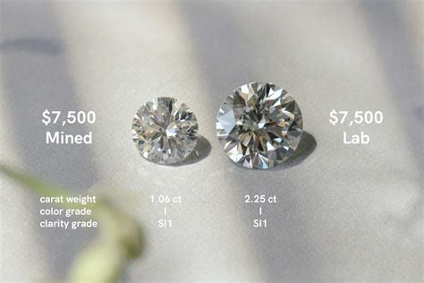 Lab created diamond vs real. A “Lab Diamond” is just like a Natural Diamond, except instead of growing in the Earth, they grow in a lab. There is no visual difference in Lab Created Diamonds vs Natural Diamonds. They sparkle the same, have the same types of color and clarity (more on small nuances below), and can come in the same sizes and shapes. 