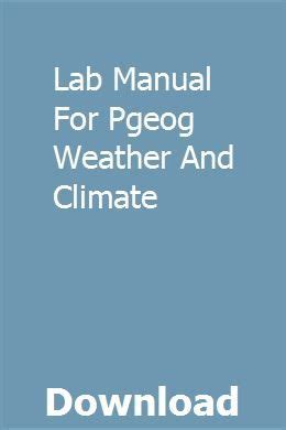 Lab manual for pgeog weather and climate. - Samsung 300v3a 300v4a 300v5a service manual repair guide.
