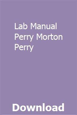 Lab manual perry morton perry community college. - Remedica publishing the handbook of cardiac electrophysiology.