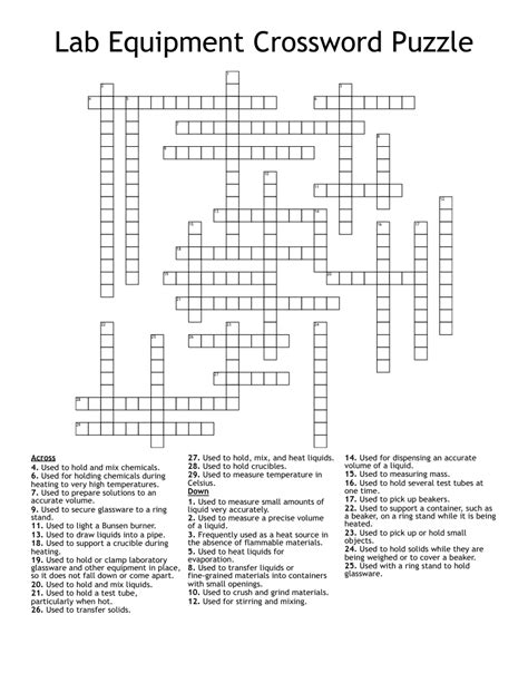 The Crossword Solver found 30 answers to "examined in lab (8)", 8 letters crossword clue. The Crossword Solver finds answers to classic crosswords and cryptic crossword puzzles. Enter the length or pattern for better results. Click the answer to find similar crossword clues.. 