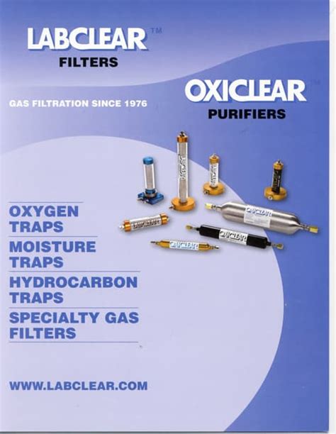 LabClear Filters & Oxiclear Purifiers Selection Guide