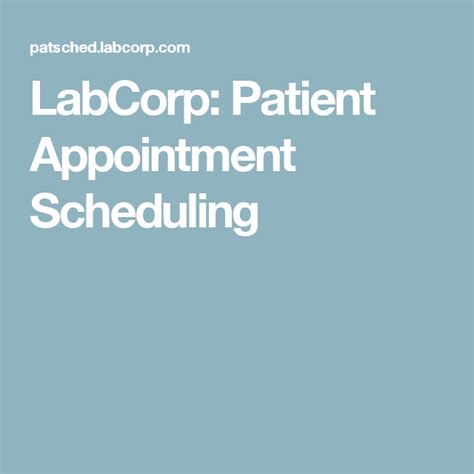 Labcorp com schedule an appointment. Things To Know About Labcorp com schedule an appointment. 