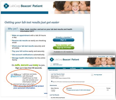 It's easy to manage your health with Labcorp Patient. Make an appointment. View test results. Pay your bills. Simple and convenient. Create a Labcorp Patient account.. 