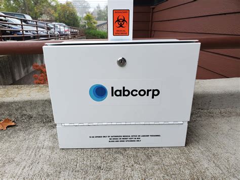Labcorp specimen drop off near me. After completing the custom Lab-in-a-Box test request form, clients collect specimens using the tubes inside the Lab-in-a-Box kit and then package the kit for drop-off. Clients may drop off Lab-in-a-Box at any of Labcorp’s patient service centers, use an individually prearranged drop box, or—for a limited number of tests—ship the kit via ... 