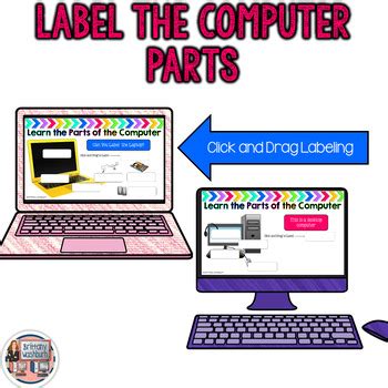 Label Computer Parts Digital Interactive Activities