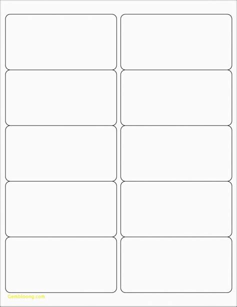 Label Maker Template Word