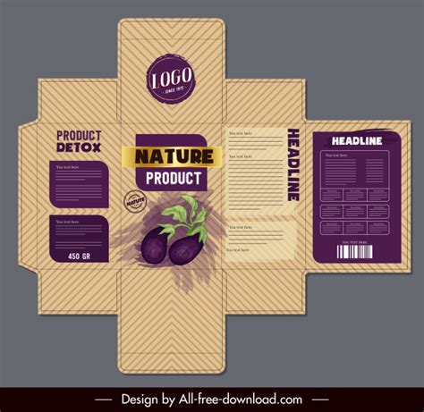 Label Packaging Design Vector Free Download Packaging Template Vector