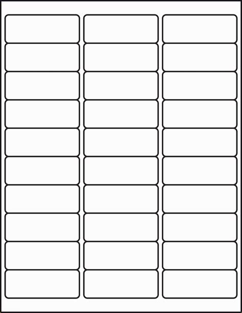 Labels Template Word
