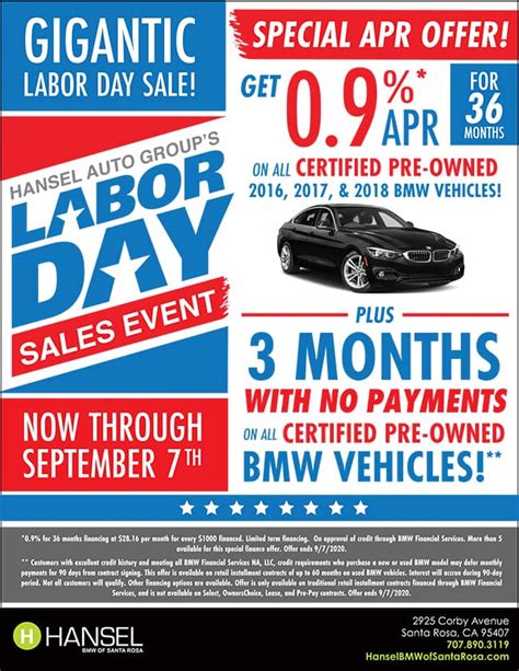 Labor day car deals. Celebrate Labor Day Weekend and the end of summer with a new ride. Looking for a new set of wheels? Labor Day weekend might be slightly later than usual this year, but it’s still one of the best times to find a deal on a new vehicle. ... Audi A4 Buick Encore GX Deals on New Cars Deals on SUVs Honda CR-V Jeep Gladiator Labor Day … 