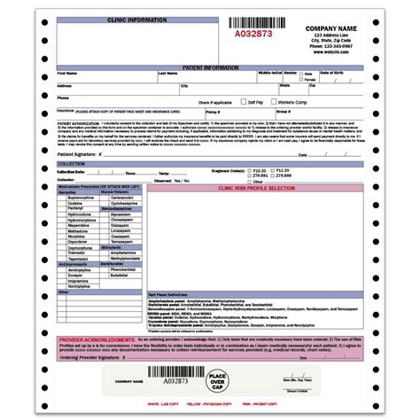 Laboratory Chain of Custody Form Custom Printed DesignsnPrint