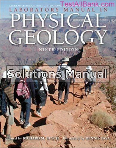 Laboratory Manual In Physical Geology 9th Edition Answers