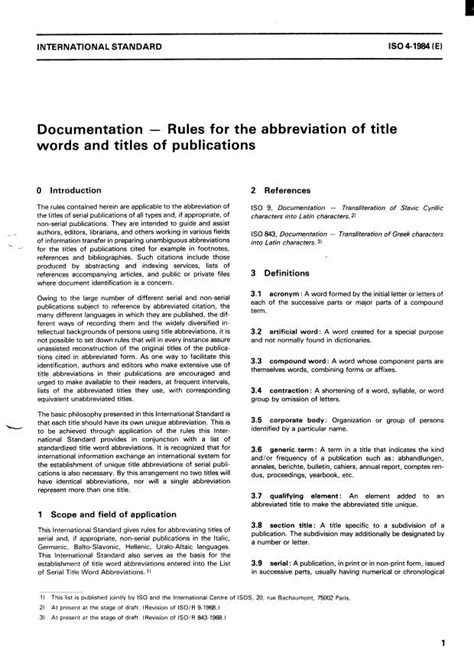 Laboratory Phonology Standard Journal Abbreviation (ISO4)