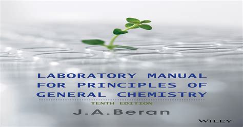 Laboratory manual for principles of general chemistry 10th edition. - Manual citroen c5 hdi 110 cv.