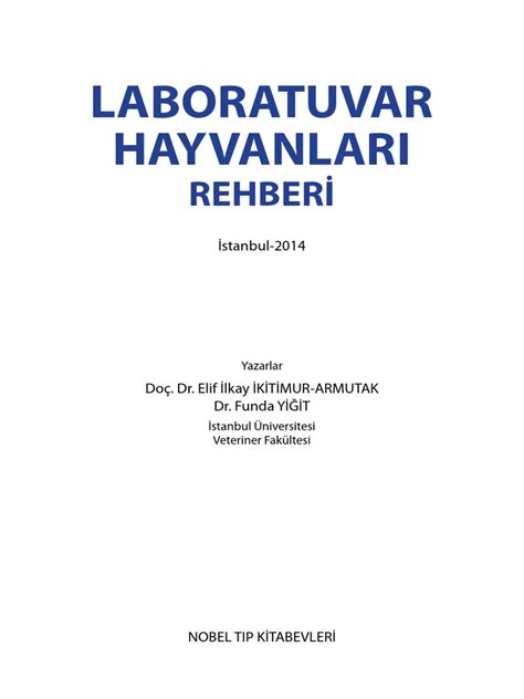Laboratuvar Hayvanlar PDF Scribd.