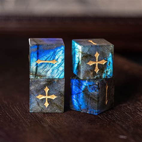 Labradorite Dice - Etsy