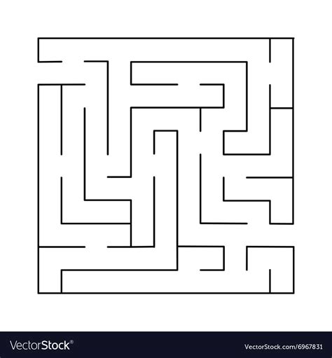 Labyrinth simple Royalty Free Vector Image VectorStock