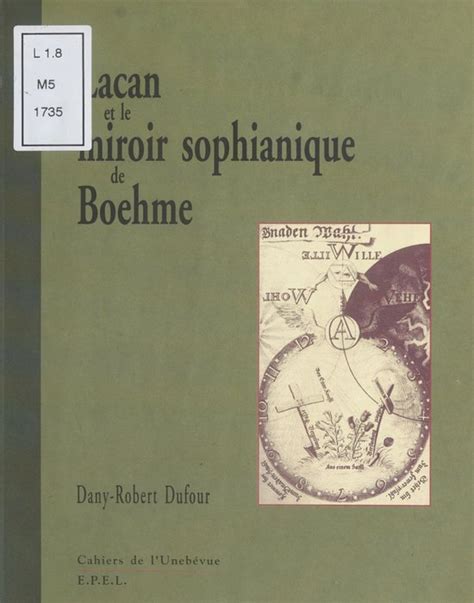 Lacan et le miroir sophianique de boehme. - El error en las pruebas de diagnostico clinico.