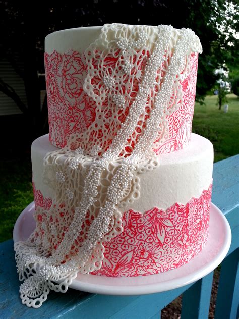 Lace Wedding Cake