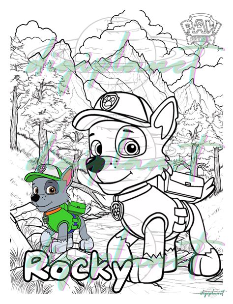 Lackadaisy Rocky Coloring Pages