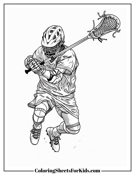 Lacross Free Coloring Pages